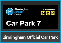 Official Birmingham Airport Car Park 7 logo