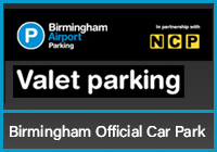 Official Birmingham Airport Valet Parking logo
